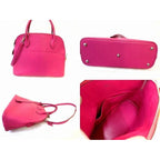 Hermes Bolide 31 2-Way Shoulder Bag Chevre Rose Shocking Silver Hardware — view 2