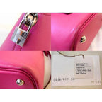 Hermes Bolide 31 2-Way Shoulder Bag Chevre Rose Shocking Silver Hardware — view 4