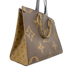 Louis Vuitton Tote Monogram Giant Reverse On The Go MM Brown 2-Way — view 2