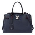 Louis Vuitton 2-Way Shoulder Bag Lockme de Leather Marine Navy Fashionable