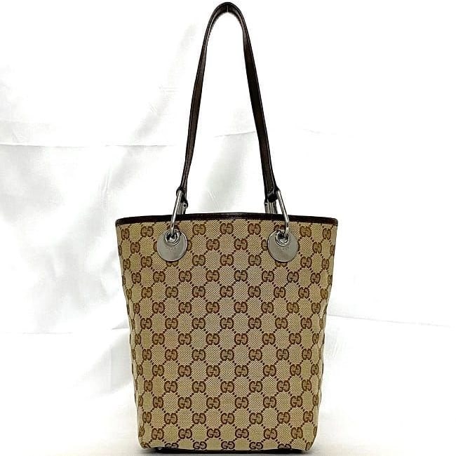 Gucci Tote Bag Beige Brown — view 3