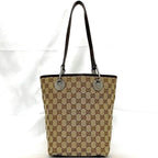 Gucci Tote Bag Beige Brown — view 3