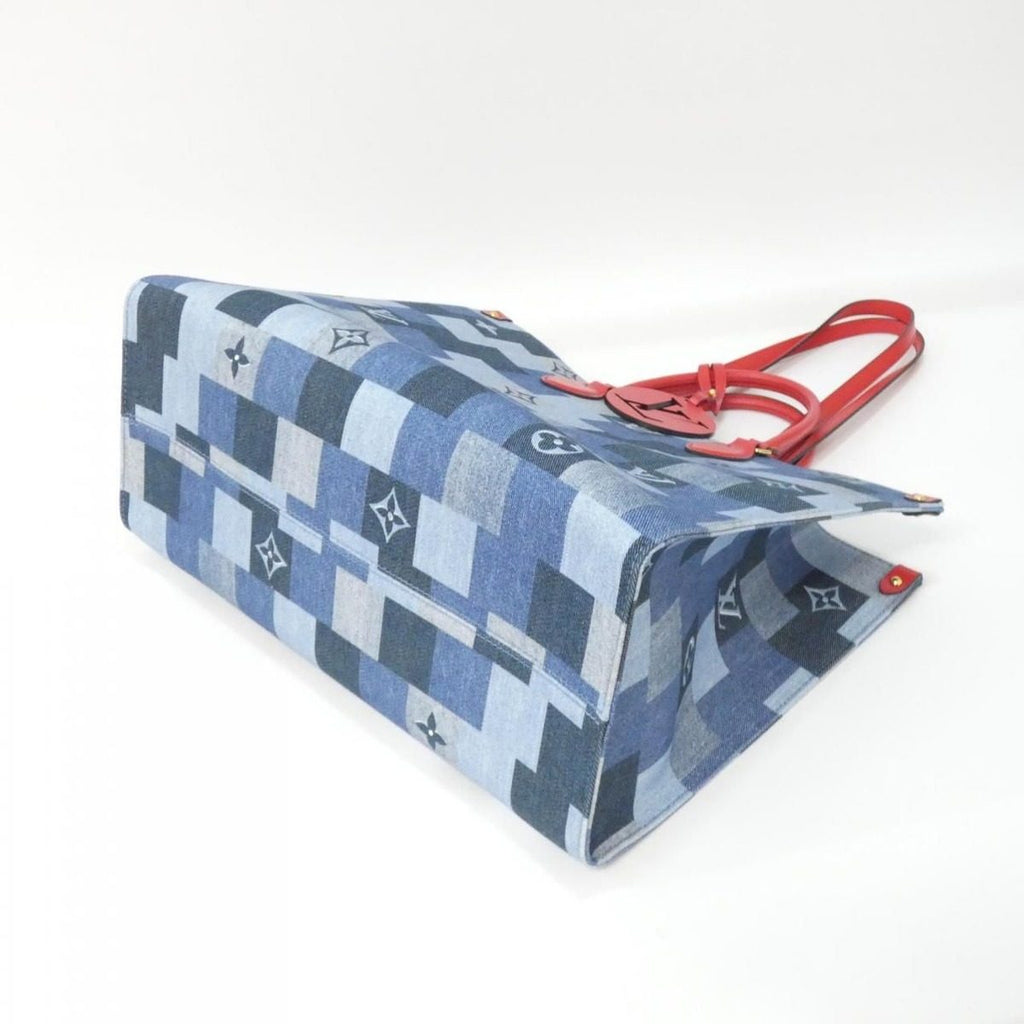 Louis Vuitton Denim Monogram On The Go GM Bag — view 2