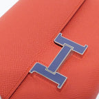 Hermes Constance Wallet Blue Capucine Brighton — view 4