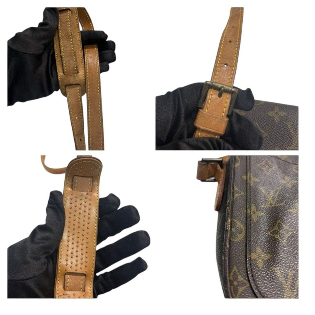 Louis Vuitton Monogram Saint Cloud Brown Gold Leather — view 6