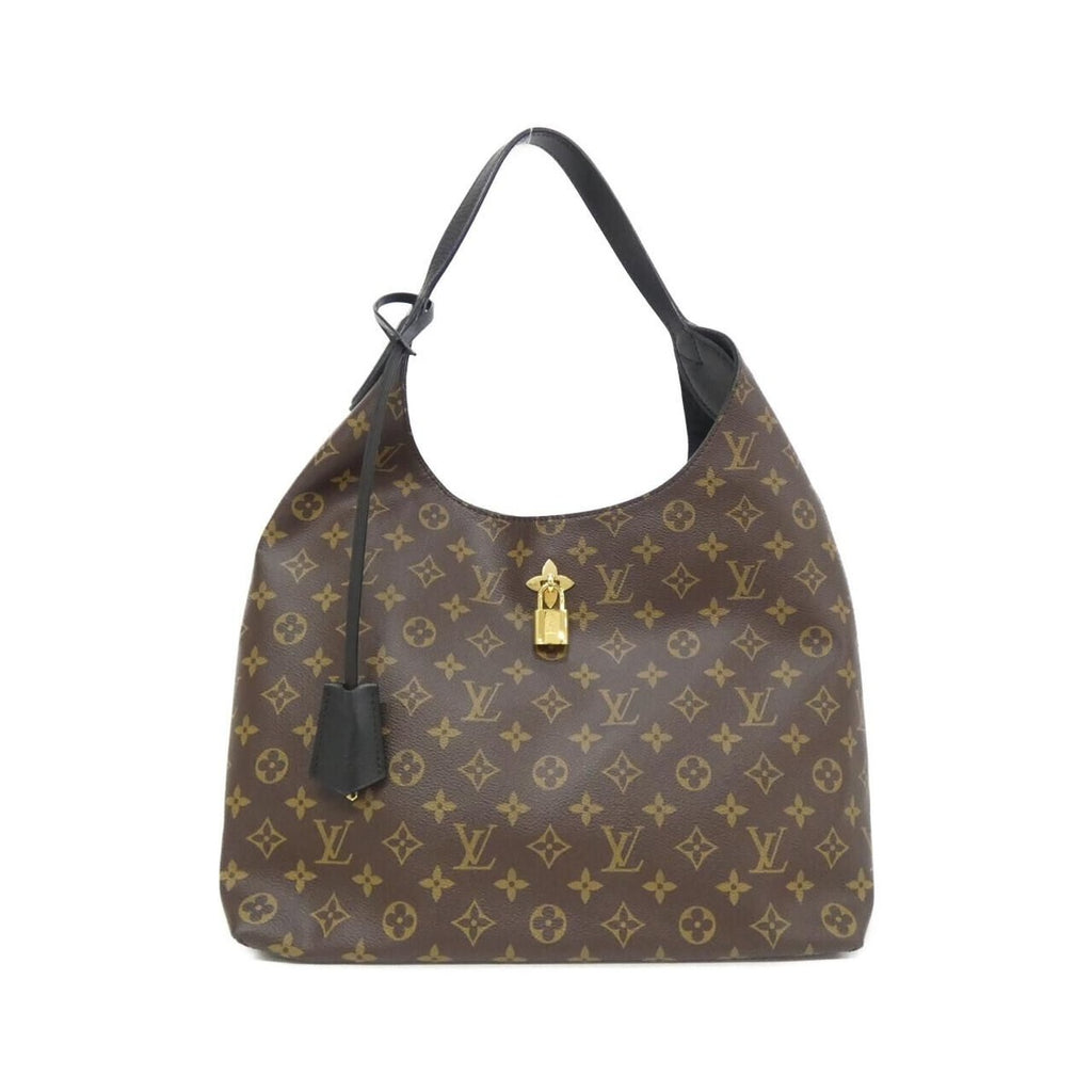 Louis Vuitton Monogram Flower Shoulder Bag Brown Marron