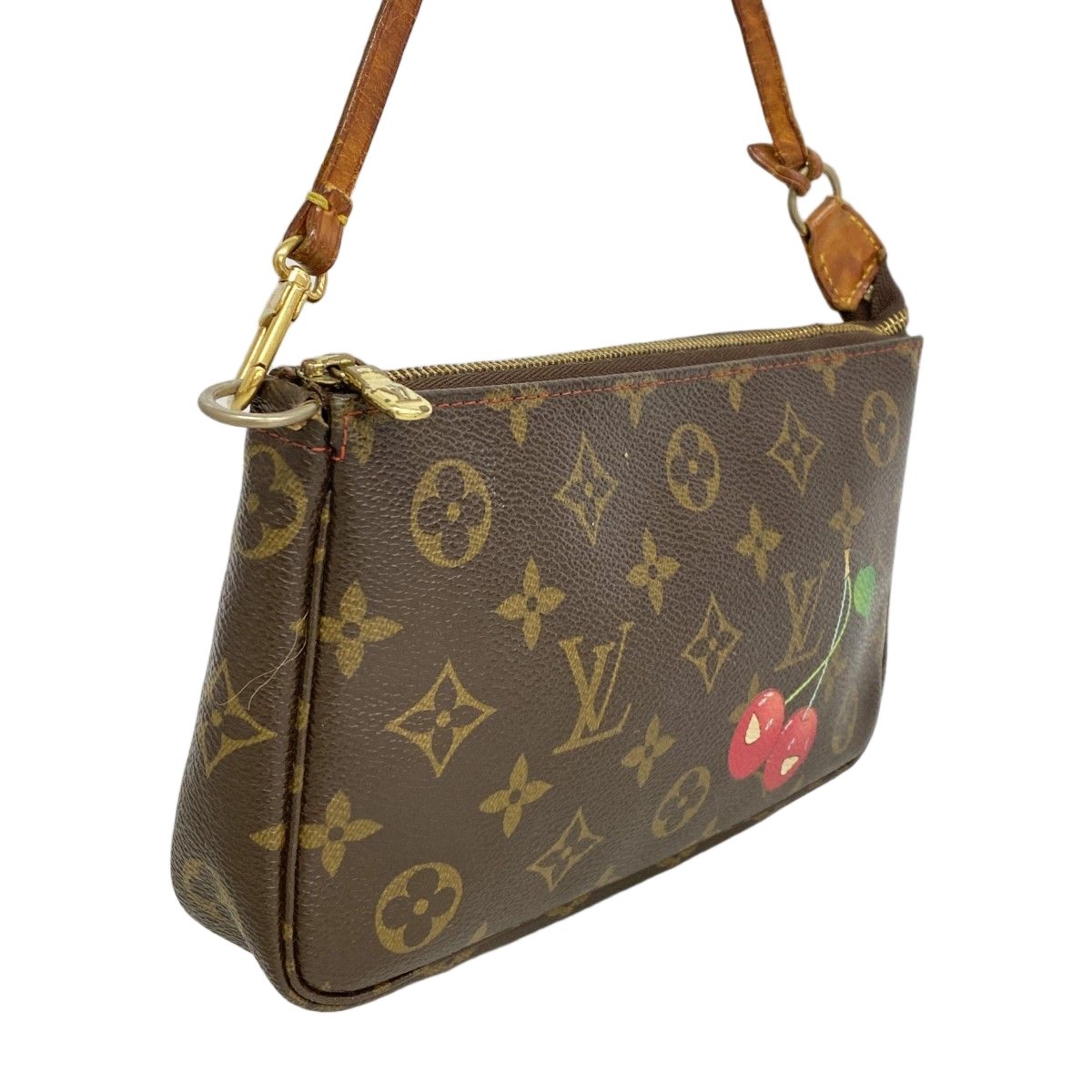 Louis Vuitton Pouch Monogram Cherry Pochette Accessoire Brown — view 2