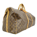Louis Vuitton Boston Bag Monogram Keepall Bandouliere 60 Brown — view 2
