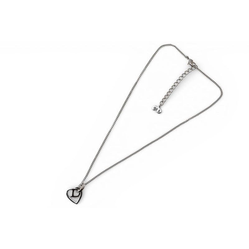 Christian Dior Necklace D Motif Heart Silver — view 2