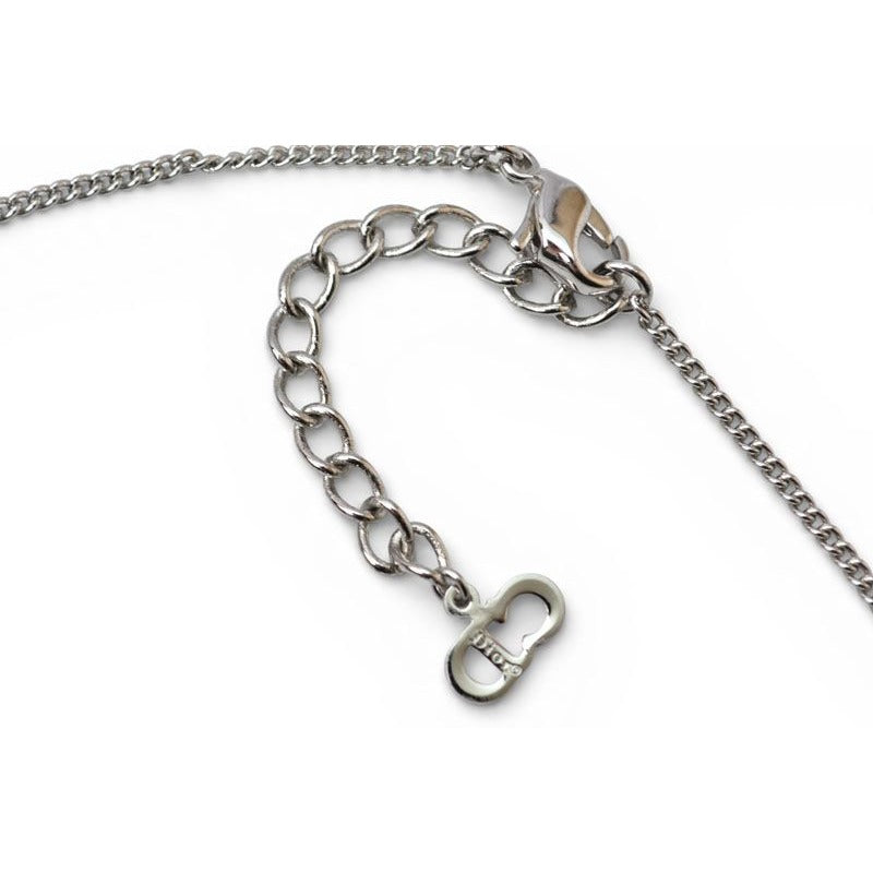 Christian Dior Necklace D Motif Heart Silver — view 4
