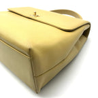 Chanel Caviar Leather CC Logo Hand Bag Yellow — view 4