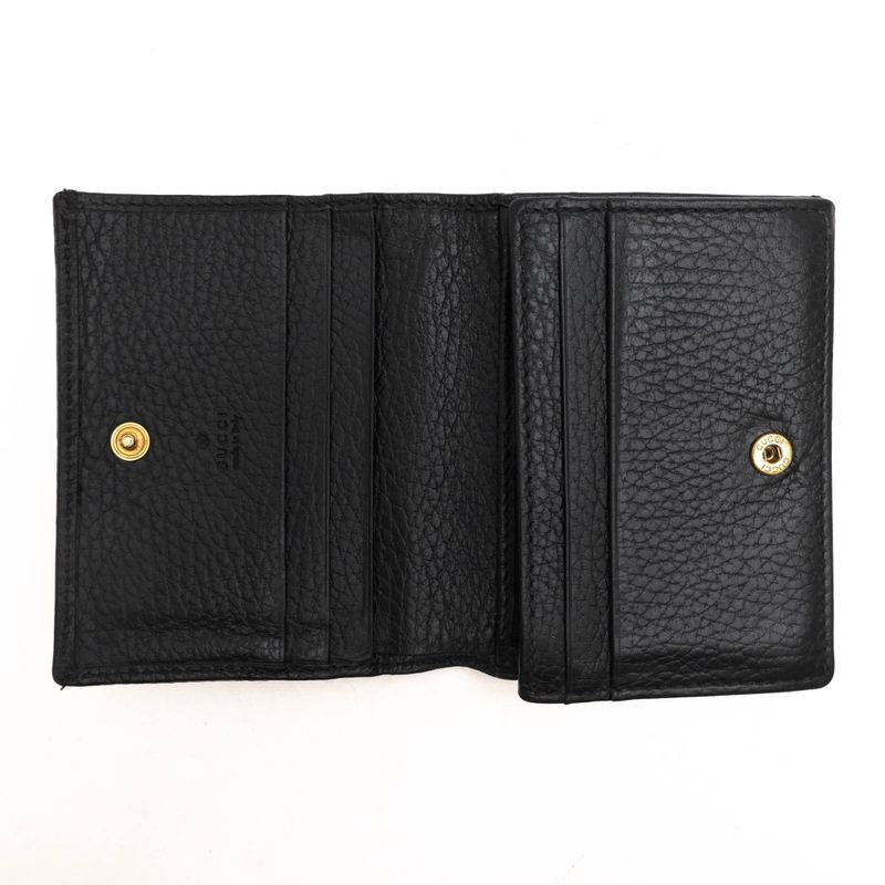 Gucci Wallet Women Leather Black Card Case — view 5