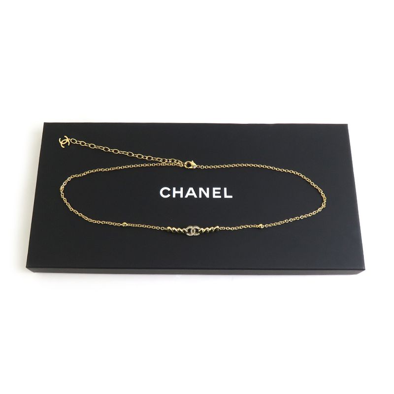 Chanel Pendant Gold Necklace — view 9