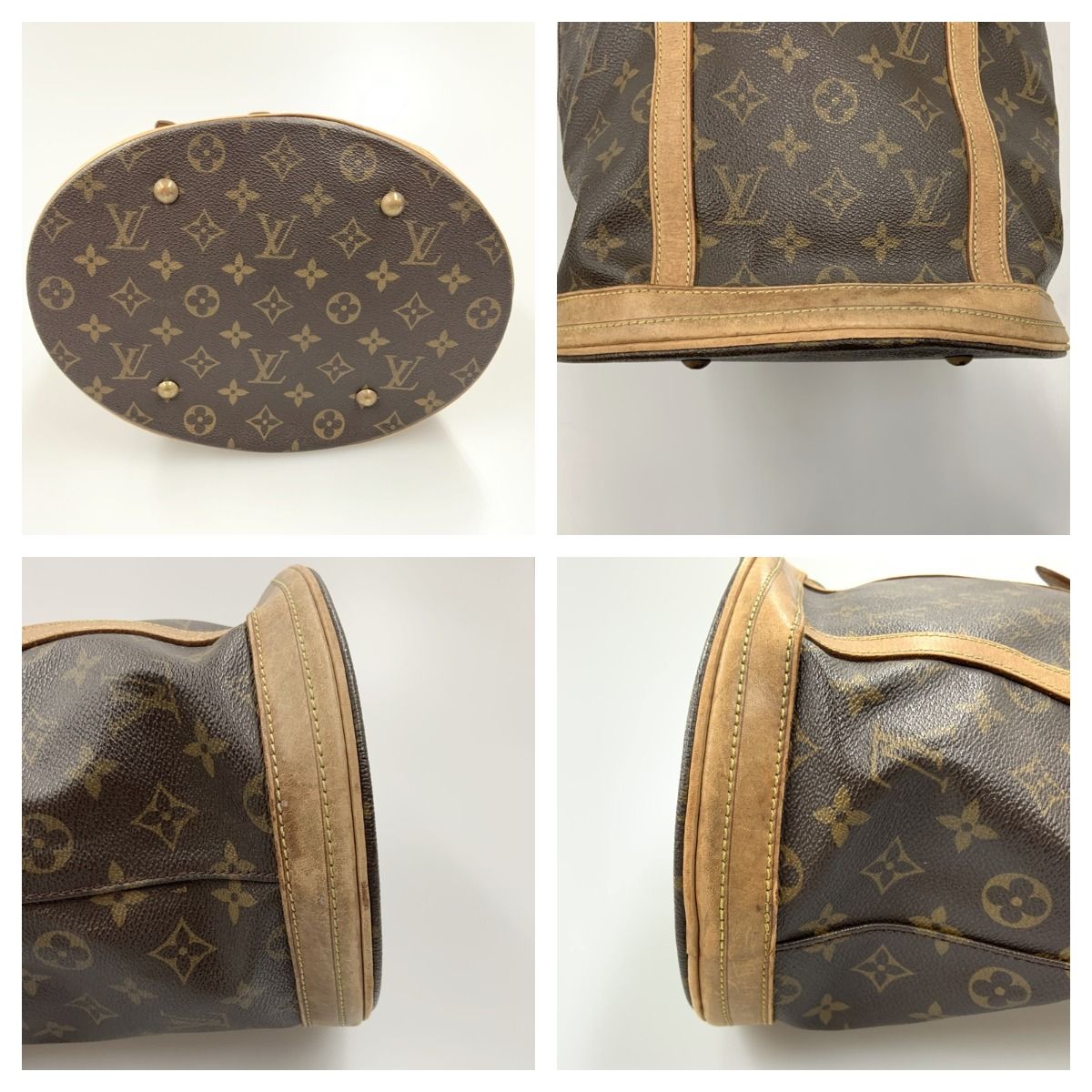 Louis Vuitton Monogram Bucket GM Shoulder Bag Brown — view 4