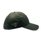 Prada Baseball Cap Hat Re-Nylon Green — view 4