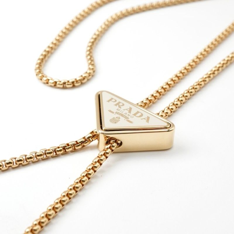 Prada Mobile Smartphone Accessories White Gold Saffiano Mini Bag Triangle Logo