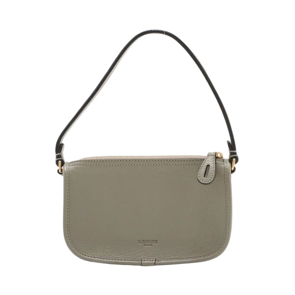 Loewe Pouch Leather Handbag Small Gray — view 2