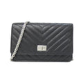 Chanel Chain Wallet Silver