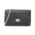 Chanel Chain Wallet Silver