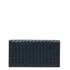 Bottega Veneta Intrecciato Navy Leather