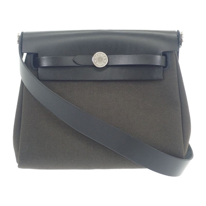 Hermes Herbag Her Bag Zip Mini Shoulder Vash Hunter Toile