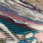 Hermes Scarf Pleated Silk Noel Au 24 Faubourg Christmas at Pink — view 7