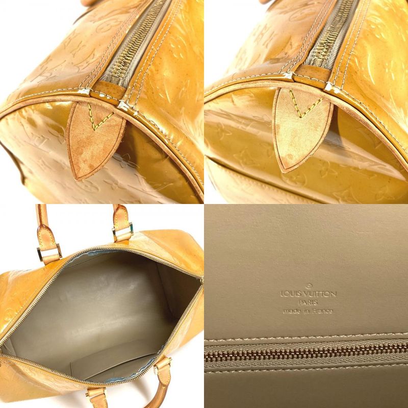 Louis Vuitton Boston Bag Mercer Monogram Vernis Canvas Beige — view 8