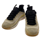 Chanel Coco Mark Quilted Suede Sneakers 37 White