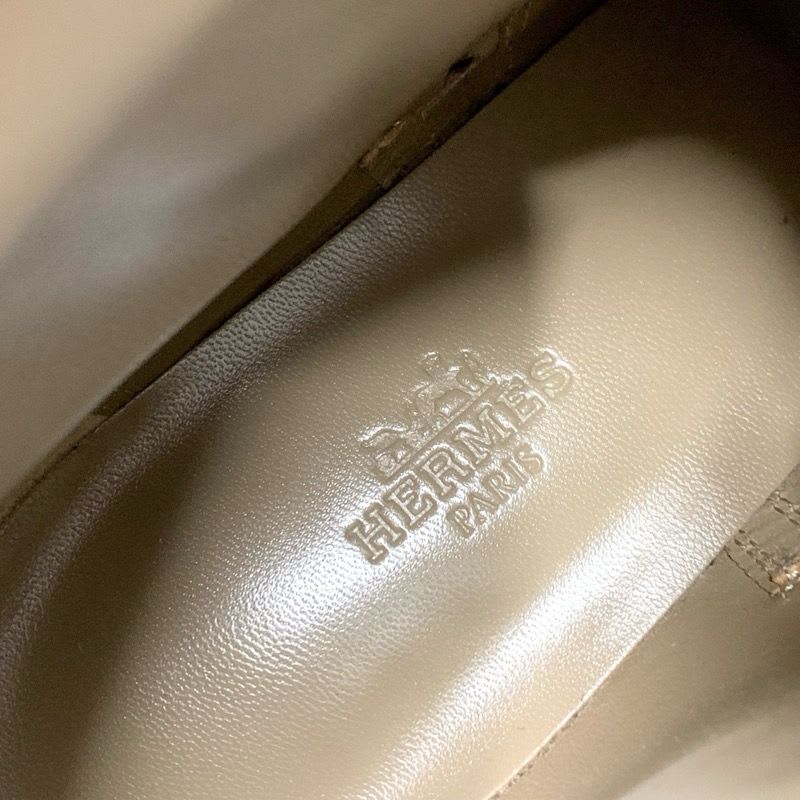 Hermes Neo Boots Short Shoes Leather Black Silver Kelly Hardware — view 7