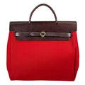 Hermes Herbag a Dos PM Towarmilode Leather Orange Brown Red Backpack Gold