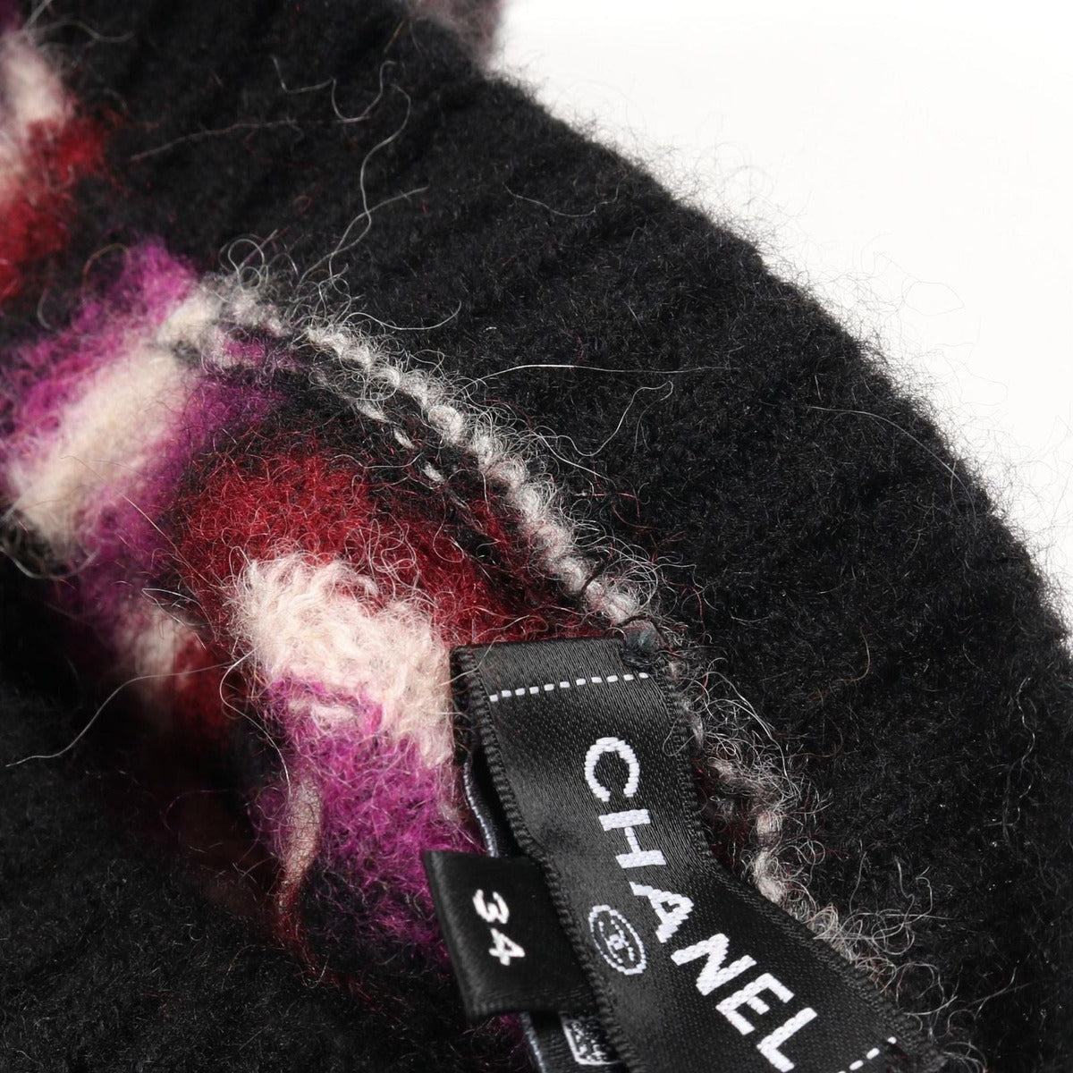 Chanel Knit Coco Mark Button Cashmere Wool — view 8