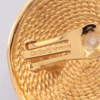 Dior Earrings Round Gold — view 3