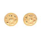 Dior Earrings Round Gold
