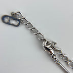 Dior Necklace Pendant Logo Silver Vintage — view 9