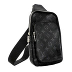 Louis Vuitton Belt Bag Monogram Eclipse Avenue PM Black — view 2