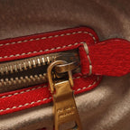 Prada Handbag 2-Way Beige Red Canvas Leather Shoulder — view 5