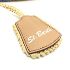 Prada Handbag Logo St Barth's Island Limited Edition 1 Bg454 Raffia Beige — view 7