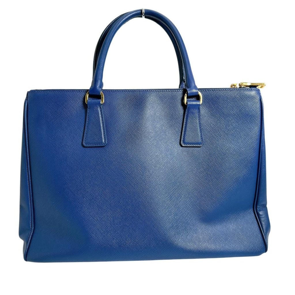 Prada 1 Ba786 Saffiano Shoulder Bag Galleria Handbag Blue — view 3