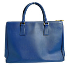 Prada 1 Ba786 Saffiano Shoulder Bag Galleria Handbag Blue — view 3