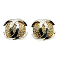 Chanel Vintage Rhinestones 2 3 Coco Mark