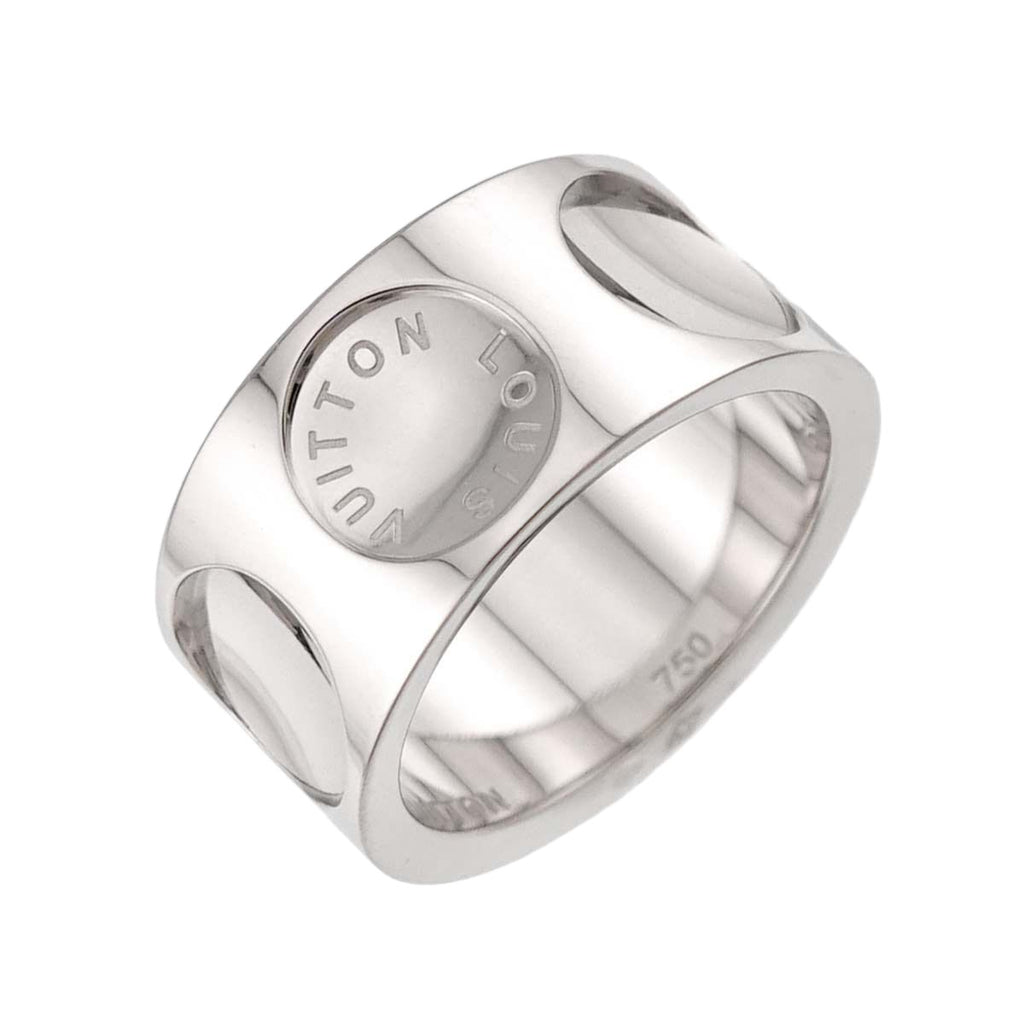 Louis Vuitton Petit Bague Empreinte 53 Ring 18k WG 750