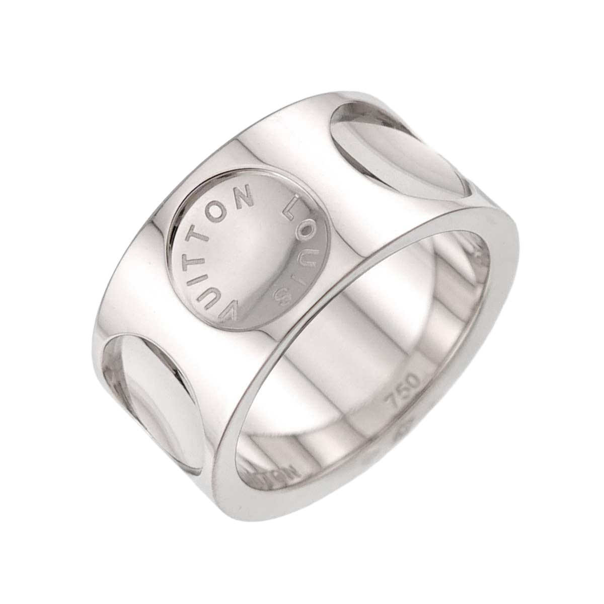 Louis Vuitton Petit Bague Empreinte 53 Ring 18k WG 750