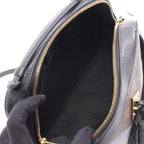 Louis Vuitton Shoulder Bag Saintonge Noir Black Canvas Leather — view 3