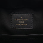 Louis Vuitton Shoulder Bag Saintonge Noir Black Canvas Leather — view 4