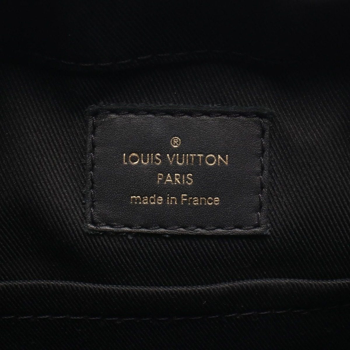 Louis Vuitton Shoulder Bag Saintonge Noir Black Canvas Leather — view 4