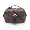 Louis Vuitton Shoulder Bag Saintonge Noir Black Canvas Leather