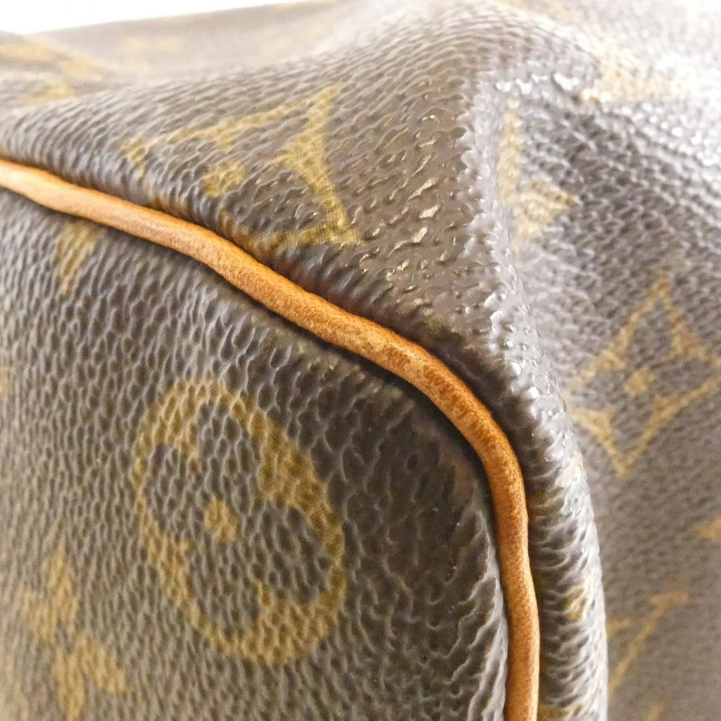 Louis Vuitton Monogram Speedy Boston Bag Brown Marron — view 2