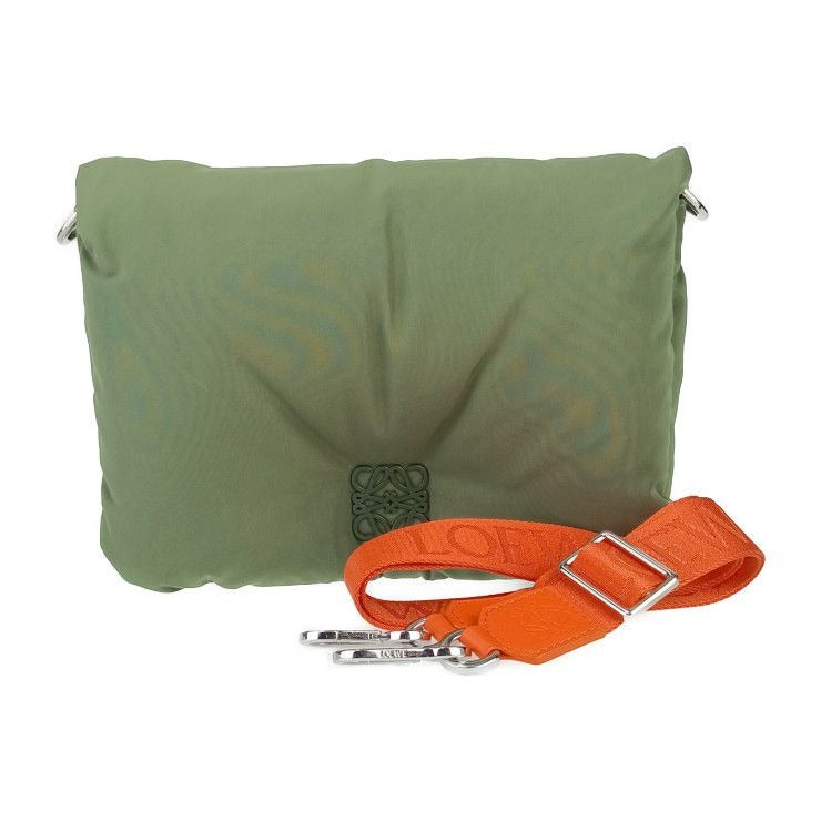 Loewe Shoulder Bag Crossbody GOYA Puffer B896 G22Khaki Orange