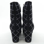Chanel Short Boots Suede Black — view 5