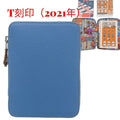 Hermes Silk in Agenda Vision Blue Jean Animapolis T-engraved with Refill